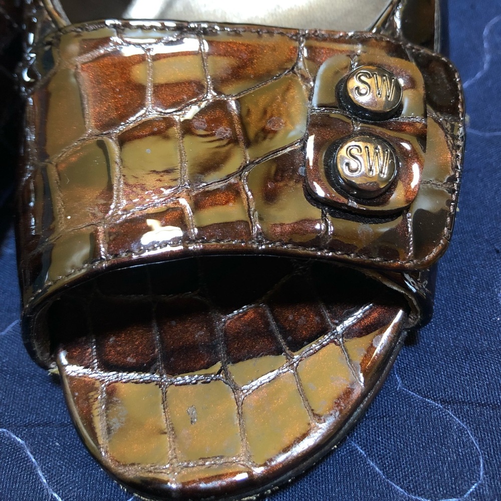 Stuart Weitzman open toe heels - Picture 2 of 5